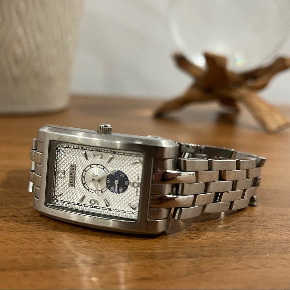 Rectangle Face BERENGER Women’s Silver Watch